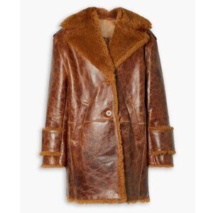 Remain Birger Christensen Brown Skyla Shearling Coat